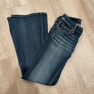 American Eagle Outfitters Dark Blue Flare Jeans